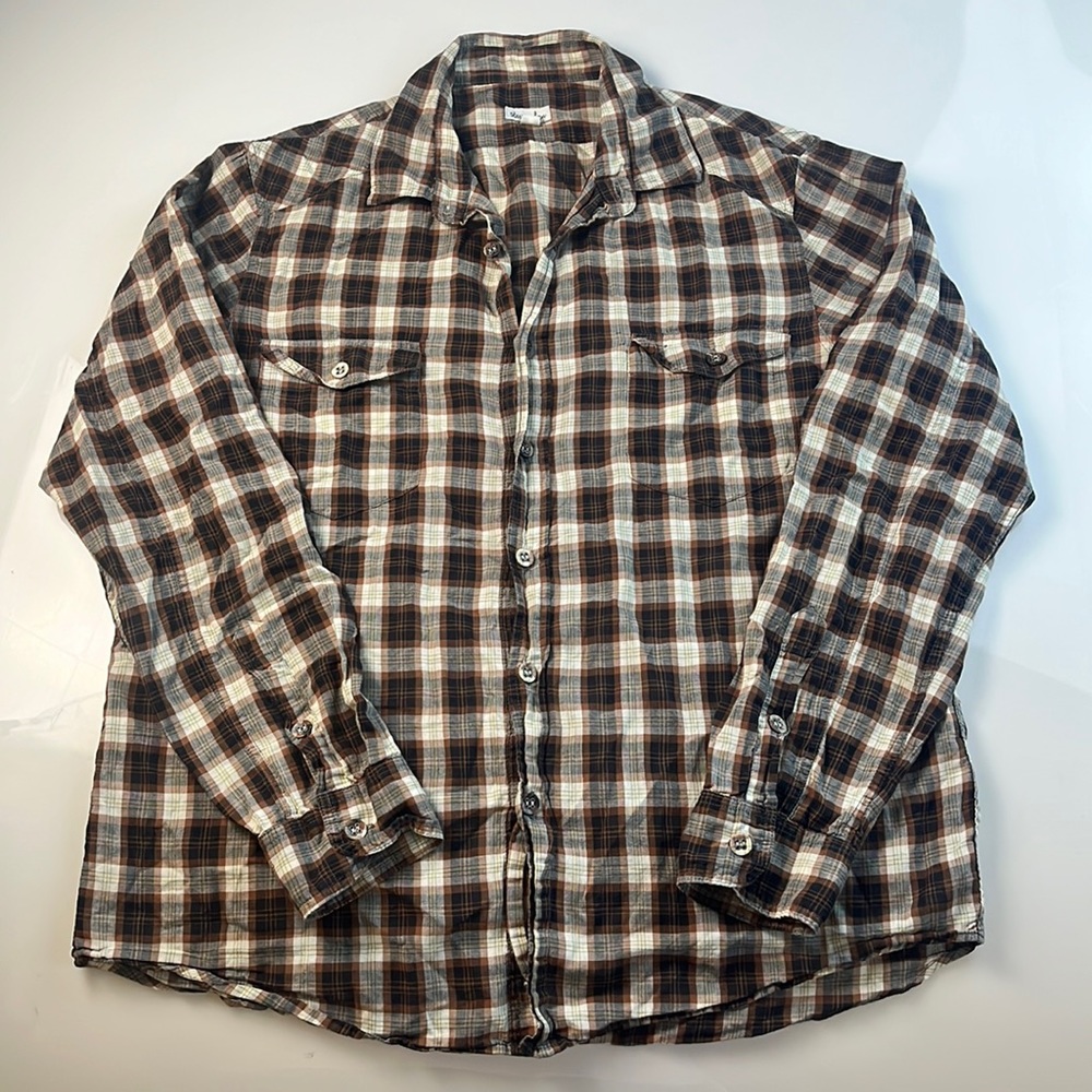 Steven Alan Plaid Button Down Shirt S58-27 - Picture 1 of 5